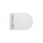 Унитаз подвесной Aquatek Европа 490*360*320 безободковый с сидением микролифт белый AQ1900T-00