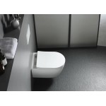 Унитаз подвесной Aquatek Европа 490*360*320 безободковый с сидением микролифт белый AQ1900T-00