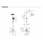 Душевая система Aquatek Лугано вороненая сталь AQ2740BGM