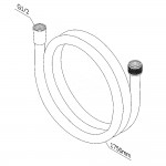 Душевой шланг AM.PM 150 см ПВХ хром F0417B00