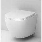 Унитаз подвесной безободковый с быстросъемным сиденьем микролифт Am.Pm Like C801900SC