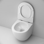 Унитаз подвесной безободковый с быстросъемным сиденьем микролифт Am.Pm Like C801900SC