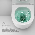 Унитаз подвесной безободковый с быстросъемным сиденьем микролифт Am.Pm Like C801900SC