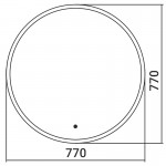 Зеркало Silver Mirrors Monaco 77х77 с подсветкой LED-00002766