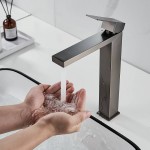 Смеситель для раковины Shevanik оружейная сталь S7011T