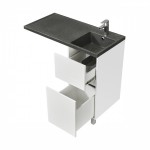 Тумба под раковину AQUATON Лайн 40 под раковину 100 см 1A232201LF010