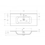 Раковина CEZARES керамическая CZR-8095-100 Раковина CEZARES керамическая CZR-8095-100