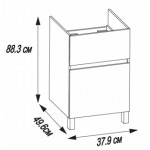 Тумба под раковину AQUATON Лайн 40 под раковину 100 см 1A232201LF010