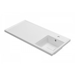 Раковина AQUATON Лайн 1000 белая правая 1A72073KLF010 