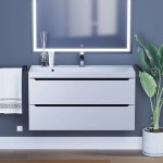 Тумба с раковиной Uperwood Tanos 100 подвесная матовый белый/графит TR-682106