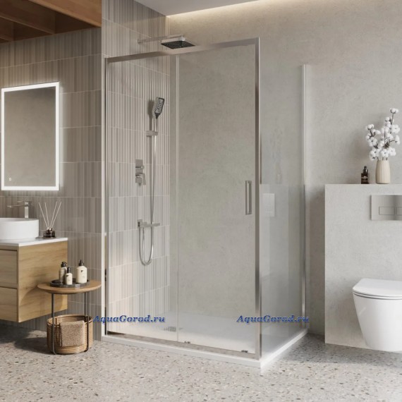 Душевой уголок BelBagno Luce профиль хром стекло прозрачное AH-1-130/90-C-Cr Душевой уголок BelBagno Luce профиль хром стекло прозрачное AH-1-130/90-C-Cr