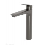 Cмеситель BelBagno для накладных раковин без донного клапана оружейная сталь DUE-LMC-GM-W0 Cмеситель BelBagno для накладных раковин без донного клапана оружейная сталь DUE-LMC-GM-W0