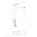 Cмеситель BelBagno для накладных раковин без донного клапана оружейная сталь DUE-LMC-GM-W0 Cмеситель BelBagno для накладных раковин без донного клапана оружейная сталь DUE-LMC-GM-W0