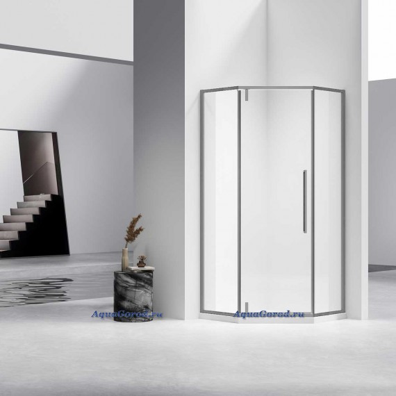 Душевой уголок Vincea Slim-N 90х90 профиль вороненая сталь стекло прозрачное VSP-4SN900CLGM Душевой уголок Vincea Slim-N 90х90 профиль вороненая сталь стекло прозрачное VSP-4SN900CLGM