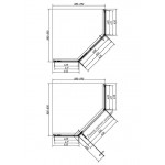Душевой уголок Vincea Slim-N 90х90 профиль вороненая сталь стекло прозрачное VSP-4SN900CLGM Душевой уголок Vincea Slim-N 90х90 профиль вороненая сталь стекло прозрачное VSP-4SN900CLGM