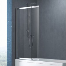 Душевая шторка на ванну CEZARES SLIDER с фиксированным креплением одной створки SLIDER-FIX-VF-11-90/150-C-Cr