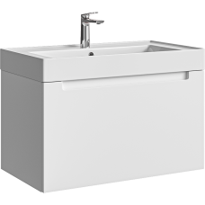 Тумба под умывальник Aqwella Ванкувер 80 подвесная белая VAN01081