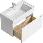 Тумба под умывальник Aqwella Ванкувер 80 подвесная белая VAN01081