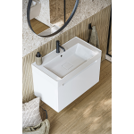Тумба под умывальник Aqwella Ванкувер 80 подвесная белая VAN01081