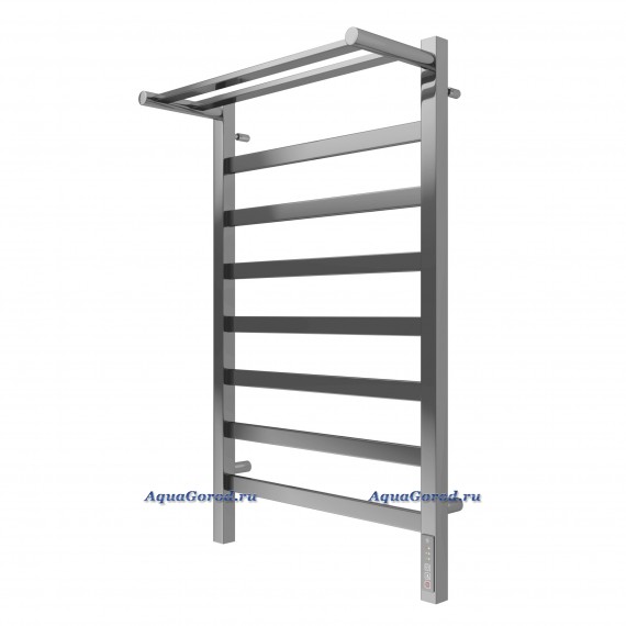 Полотенцесушитель электрический Terminus Ното с полкой П8 500х850 хром 4670078559258 Полотенцесушитель электрический Terminus Ното с полкой П8 500х850 хром 4670078559258