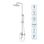 Душевая система BelBagno AURORA со смесителем и изливом хром AURORA-VSCM-CRM Душевая система BelBagno AURORA со смесителем и изливом хром AURORA-VSCM-CRM