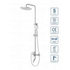 Душевая система BelBagno AURORA со смесителем и изливом хром AURORA-VSCM-CRM Душевая система BelBagno AURORA со смесителем и изливом хром AURORA-VSCM-CRM