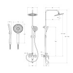 Душевая система BelBagno AURORA со смесителем и изливом хром AURORA-VSCM-CRM Душевая система BelBagno AURORA со смесителем и изливом хром AURORA-VSCM-CRM