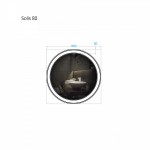 Зеркало Alavann Solis 80 с подсветкой ALV0117009