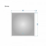 Зеркало Alavann Emma 80 с подсветкой ALV0065001 Зеркало Alavann Emma 80 с подсветкой ALV0065001