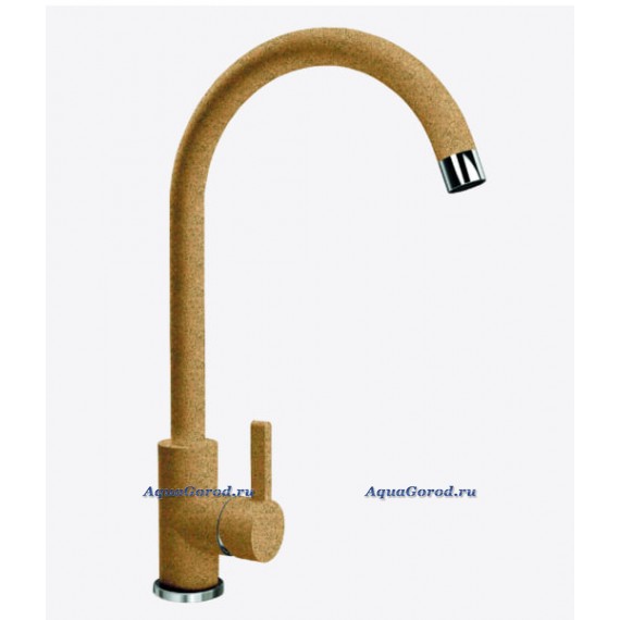 Смеситель DrGans СОЛО нержавеющая сталь терракота 319.03H.1123.406