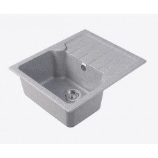 Мойка кухонная DrGans Лора с крылом искусственный мрамор серый 25.020.A0620.408