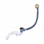 Слив-перелив для ванны Cezares 50 мм клик-клак брашированная бронза с сифоном CZR-STP3-BORO