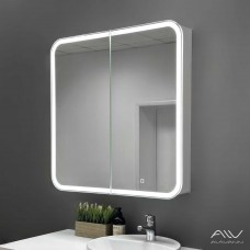 Зеркало-шкаф Alavann Cosmetic Light 80 с подсветкой и приближением белый глянец ALV1042001