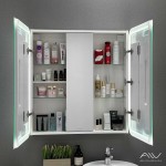 Зеркало-шкаф Alavann Cosmetic Light 80 с подсветкой и приближением белый глянец ALV1042001
