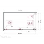 Душевой уголок BelBagno Soft 150х80 раздвижной прозрачное стекло оружейная сталь SOFT_CLOSE-2-AH-1-150/80-C-GM