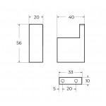 Крючок Cezares SLIDER оружейная сталь SLIDER-HK-GM