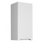 Полупенал Dreja QL 35 подвесной 1 дверца 2 стеклянные полки белый глянец правый 99.0010