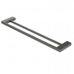 Полотенцедержатель Cezares SLIDER двойной оружейная сталь SLIDER-THD-60-GM