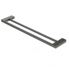 Полотенцедержатель Cezares SLIDER двойной оружейная сталь SLIDER-THD-60-GM