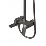 Душевая система BelBagno DUE с изливом оружейная сталь DUE-VSCM-GM