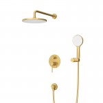 Встраиваемая душевая система CEZARES RELAX брашированное золото RELAX-DSET-BORO