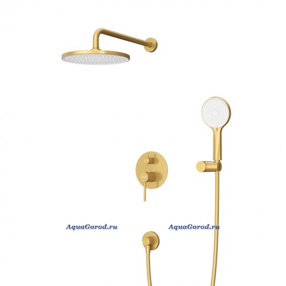 Встраиваемая душевая система CEZARES RELAX брашированное золото RELAX-DSET-BORO