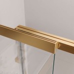 Душевая шторка на ванну CEZARES SLIDER с фиксированной створкой прозрачное стекло брашированное золото SLIDER-FIX-VF-11-90/150-C-BORO