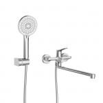 Смеситель для ванны с душем BelBagno Unique хром UNIQUE-VASM-L-CRM