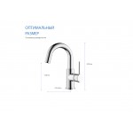Смеситель для раковины AQUATEK Европа хром AQ1307CR Смеситель для раковины AQUATEK Европа хром AQ1307CR