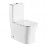 Унитаз-компакт с бачком и сиденьем микролифт AZARIO Anteo SQUARE белый AZ-1218A 