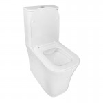 Унитаз-компакт с бачком и сиденьем микролифт AZARIO Anteo SQUARE белый AZ-1218A 