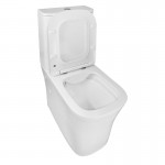 Унитаз-компакт с бачком и сиденьем микролифт AZARIO Anteo SQUARE белый AZ-1218A 