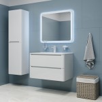 Тумба с раковиной Iddis Edifice 80 подвесная белый EDI80W0i95K