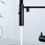 Смеситель кухонный Gappo со встроенным краном питьевой воды и гибким изливом черный G4397-86 Смеситель кухонный Gappo со встроенным краном питьевой воды и гибким изливом черный G4397-86